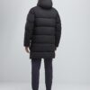Black Mid Length Padded Puffer Jacket