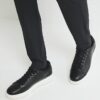 Black Monogram Panel Trainers