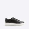 Black Monogram Panel Trainers