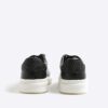 Black Monogram Panel Trainers