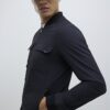 Black Muscle Fit Bomber Jacket