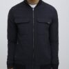 Black Muscle Fit Bomber Jacket
