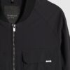 Black Muscle Fit Bomber Jacket