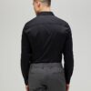 Black Muscle Fit Long Sleeve Shirt