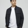 Black Muscle Fit Shacket