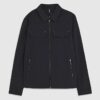 Black Muscle Fit Shacket
