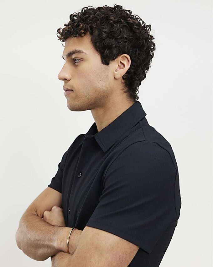 Black Muscle Fit Shirt