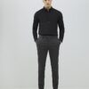 Black Muscle Fit Textured Shirt