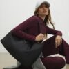 Black Nylon Slouch Shoulder Bag