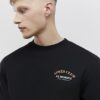 Black Oversized Fit Apres Club Ski Sweatshirt