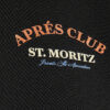 Black Oversized Fit Apres Club Ski Sweatshirt
