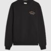 Black Oversized Fit Apres Club Ski Sweatshirt