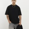 Black Oversized Fit Pack Of 2 T-Shirt