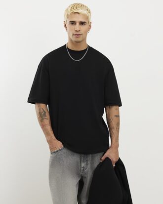 Black Oversized Fit Pack Of 2 T-Shirt Black Oversized Fit Pack Of 2 T-Shirt