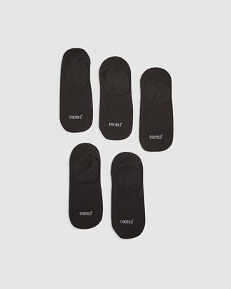 Black Pack Of 5 Ankle Socks