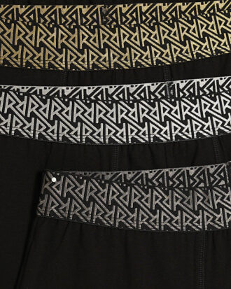Black Pack Of 5 Metallic RR Trunks