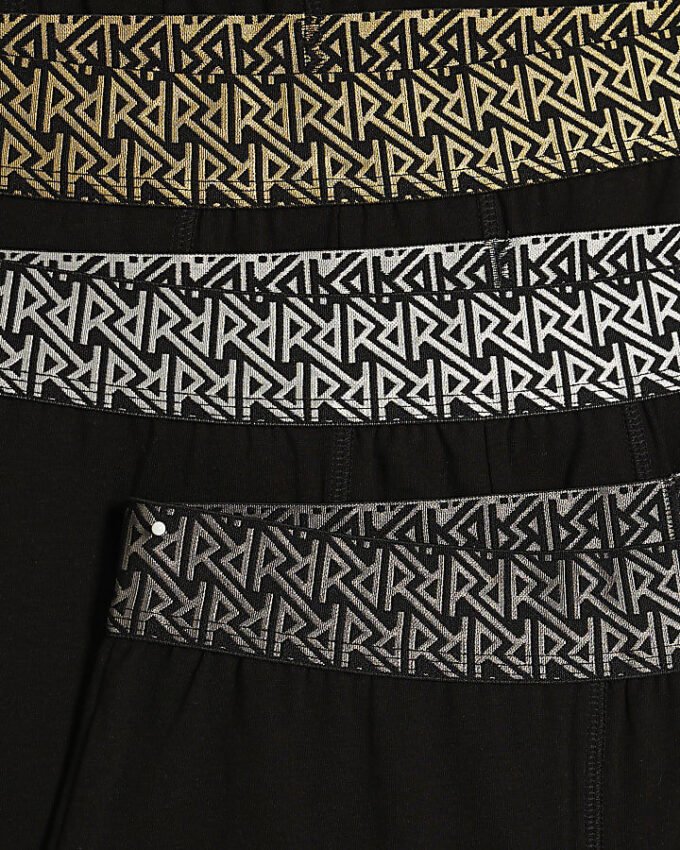 Black Pack Of 5 Metallic RR Trunks