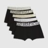 Black Pack Of 5 Metallic Trunks