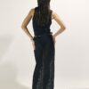 Black Palm Embroidered Sarong