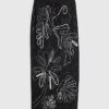 Black Palm Embroidered Sarong