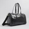 Black Patent Monogram Charm Holdall bag
