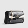 Black Patent Monogram Shoulder Bag