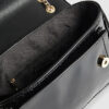 Black Patent Monogram Shoulder Bag