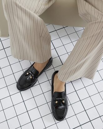 Black Patent Tassel Loafers Black Patent Tassel Loafers