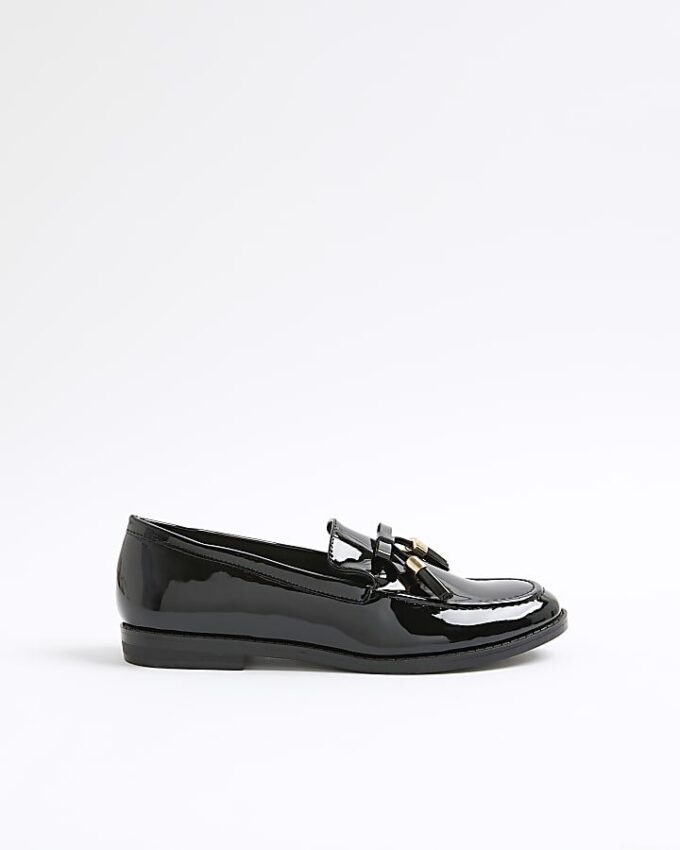 Black Patent Tassel Loafers