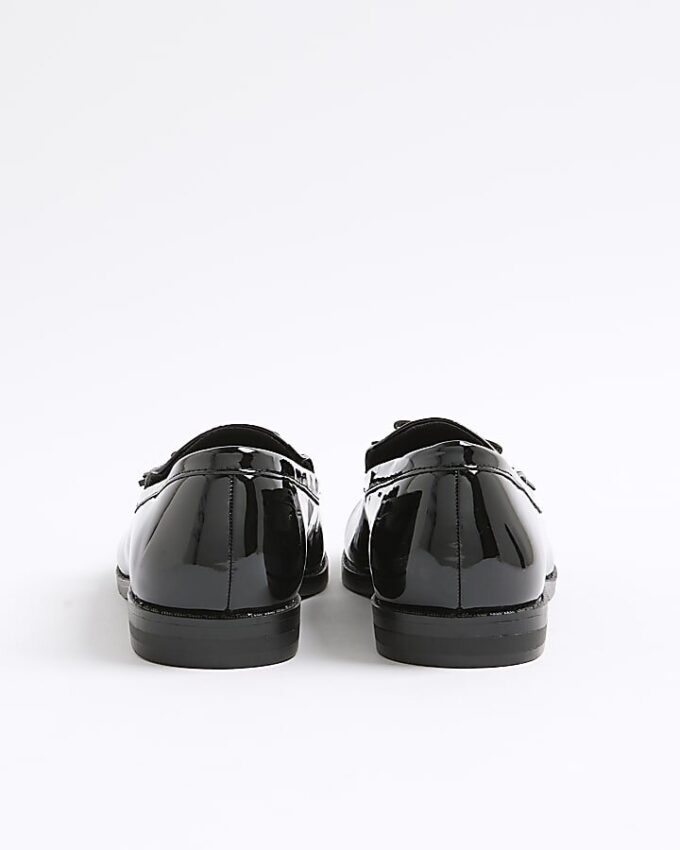 Black Patent Tassel Loafers