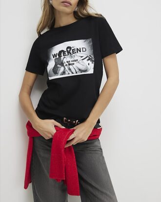 Black Photographic T-Shirt