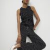 Black Pinstripe Longline Waistcoat