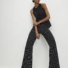 Black Pinstripe Longline Waistcoat