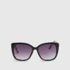 Black Plastic Cat eye Sunglasses