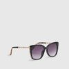 Black Plastic Cat eye Sunglasses