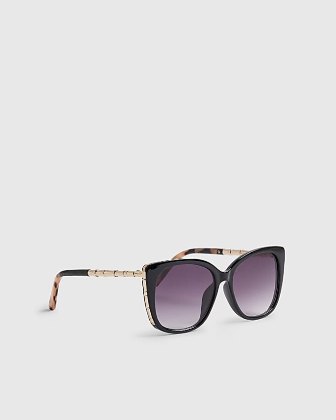 Black Plastic Cat eye Sunglasses