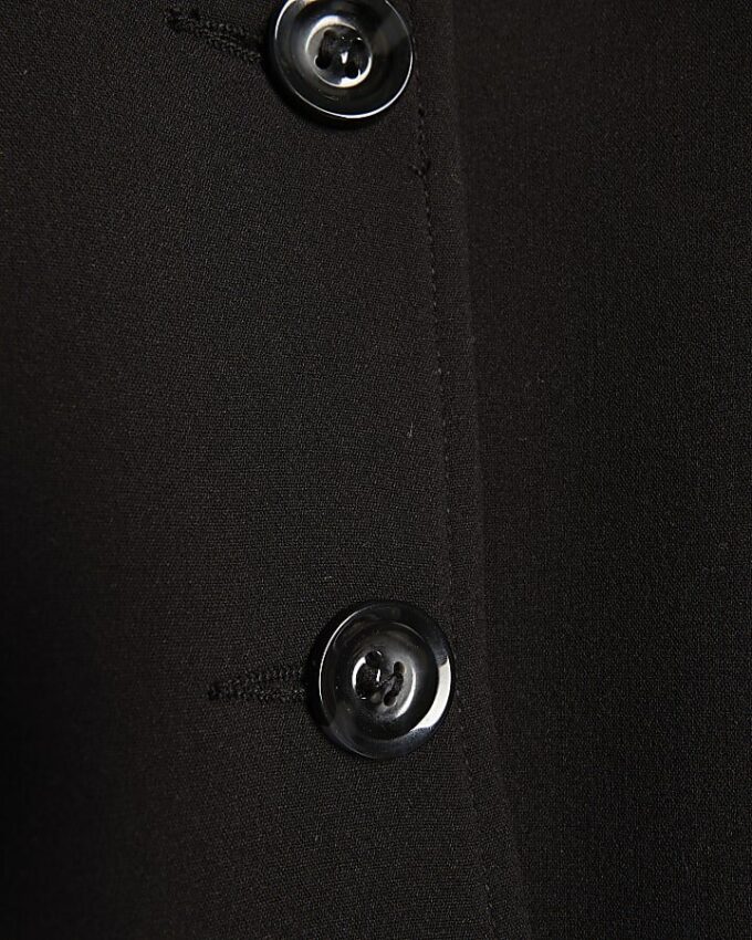 Black Pocket Detail Bomber Jacket