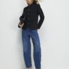 Black Pocket Detail Structured Jacket