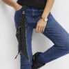 Black Polka Dot Neck Scarf