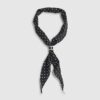 Black Polka Dot Neck Scarf