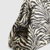 Black Pony Hair Leather Zebra Clutch Bag