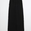 Black Premium High Waisted Wide Leg Joggers