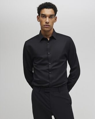Black Premium Long Sleeve Formal Shirt