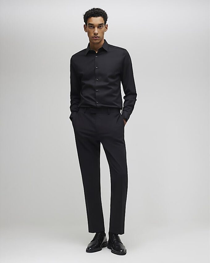 Black Premium Long Sleeve Formal Shirt