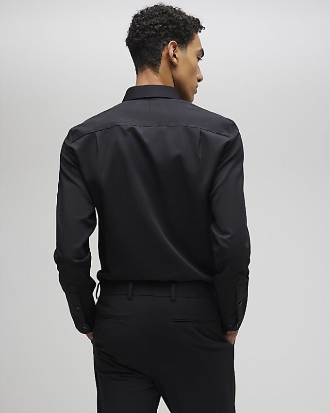 Black Premium Long Sleeve Formal Shirt