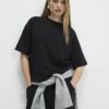 Black Premium Short Sleeve Boxy T-Shirt