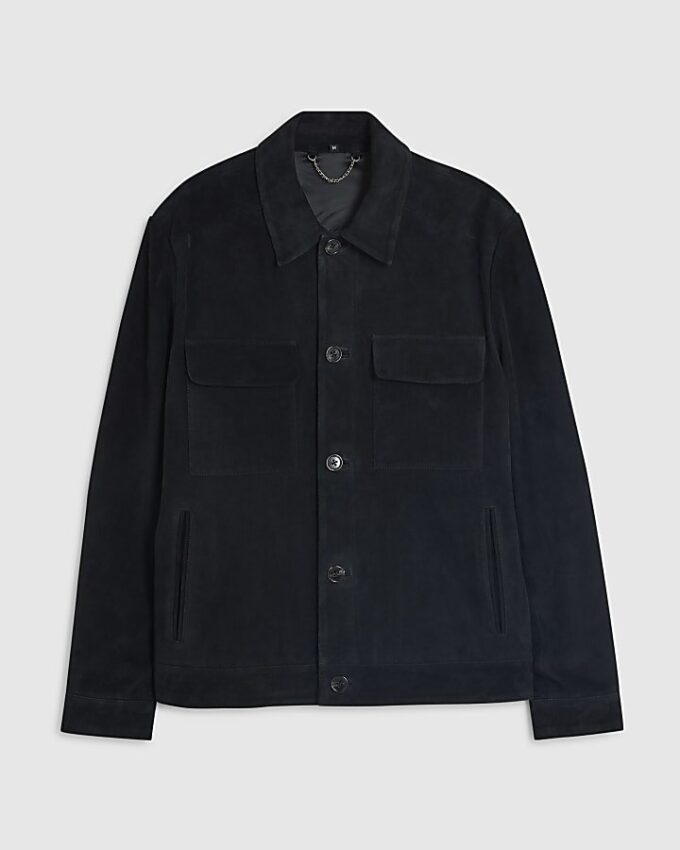 Black Premium Suede Western Jacket