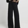 Black Premium Wide Leg Joggers
