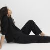 Black Premium Wide Leg Joggers