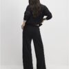 Black Premium Wide Leg Joggers